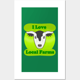 Happy Cow (I Love Local Farms) Posters and Art